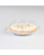 Detroit Forming 8" OPS Plastic Clear Locking Hinged Pie Container - LBH-881