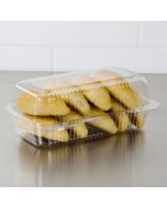 DART StayLock Clear Plastic Hinged Lid Containers - Bread - PET35UT1