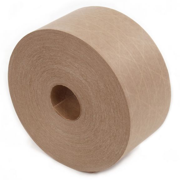 Brown Kraft Paper Gummed Tape 72 mm x 450' Reinforced Water Activated 1 Roll 