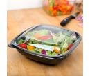 Sabert 7.5 inch Clear Dome Lid with Salad - 52800b300