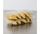 DART StayLock Clear Plastic Hinged Lid Containers - Bread - PET35UT1