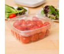 VersaPak (12 oz.) Clear Hinged PET Plastic Clamshell with Flat Lid