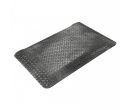 Wearwell Diamond-Plate w/ Grit Shield 15/16" & 9/16" Thick SpongeCote Anti-Fatigue Matting - Black