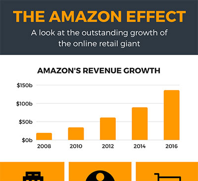 Amazon's Growth Infographic 2017
