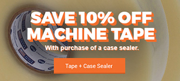 Save 10% Off Machine Tape