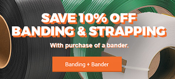 Save 10% Off Banding & Strapping