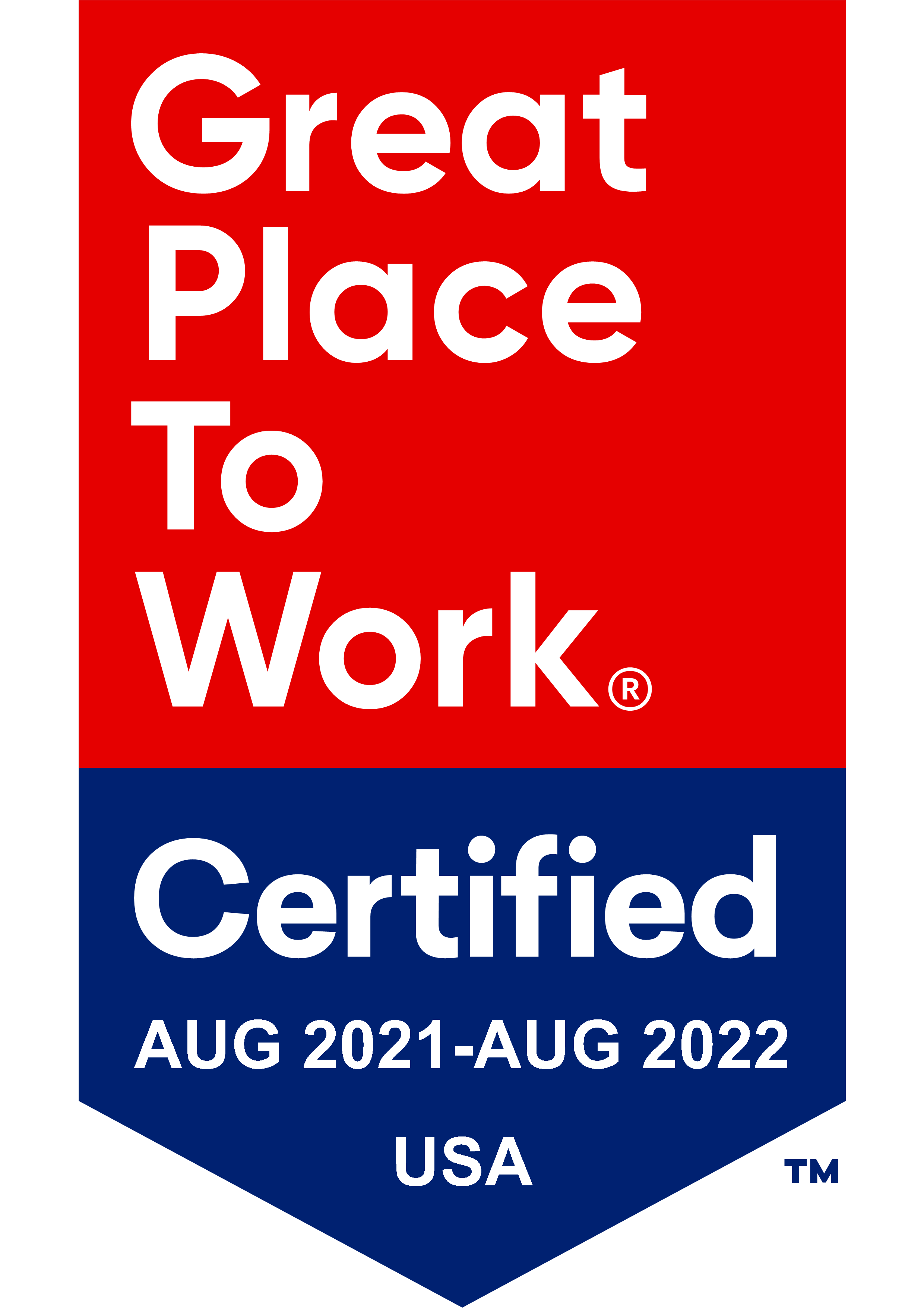 Great Place to Work Certified Logo